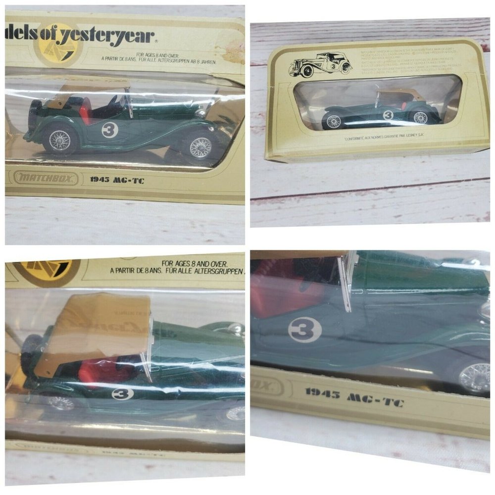 Vintage Diecast Model Car 1945 MG-TC #3 Scale 35:1